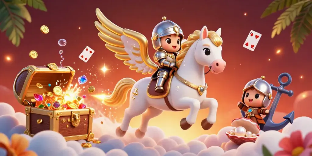 Experience thrilling bets with sumseltoto while encountering magical elements in a vibrant casino fantasy scene.